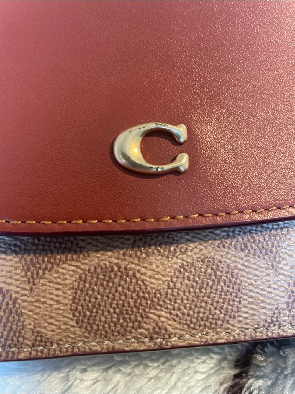 Coach Leather Signature Crossbody